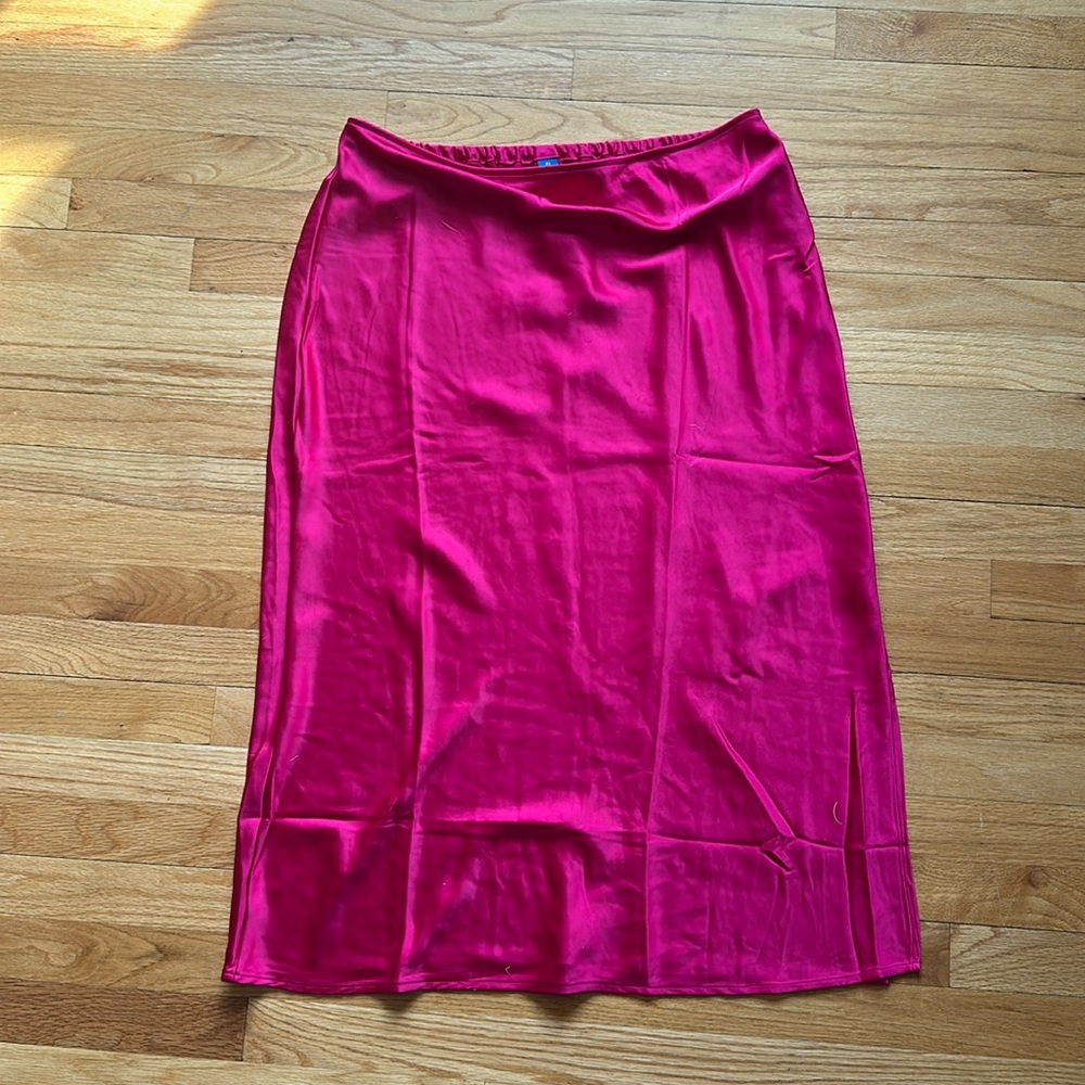 Pink Silk Skirt